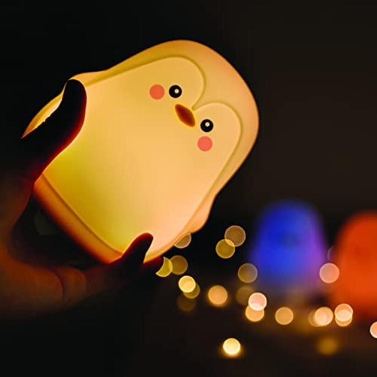 InnoGio - Gio Penguin Silicone Night Light with Star Projector - Laadlee