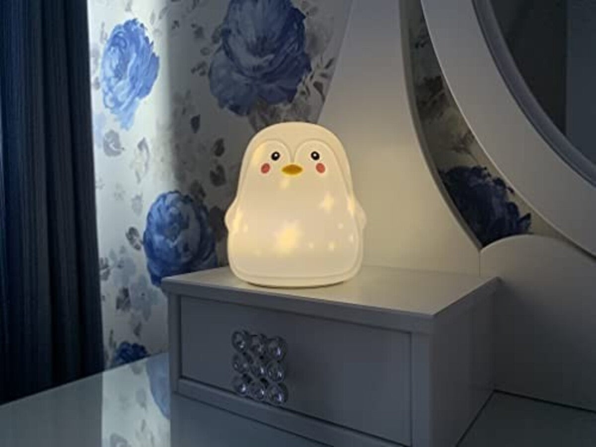 InnoGio - Gio Penguin Silicone Night Light with Star Projector - Laadlee