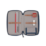 Lassig School Triple Pencil Case Unique Navy