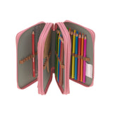 Lassig School Triple Pencil Case - Unique Pink