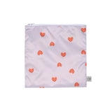 Lassig Snack Bag 2pcs - Happy Rascals Heart Lavender