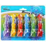 Mondo Diving Squid Toys - 6Pcs