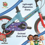 Mogoo Cocomelon Play Kids Magnesium Bike - 12" - Blue