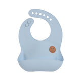 Lassig Silicone Bib -  Happy Rascals Smile Sky Blue