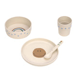 Lassig Dish Set PP / Cellulose - Happy Rascals Smile Sky Blue