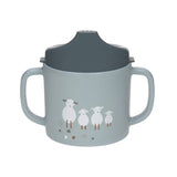Lassig Sippy Cup PP / Cellulose - Tiny Farmer Sheep/Goose Blue