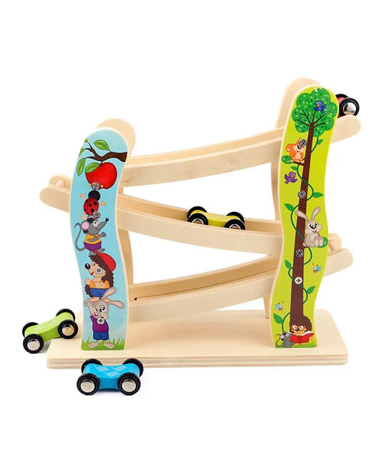 Trixie Wooden Ramp Racer With 4 Cars