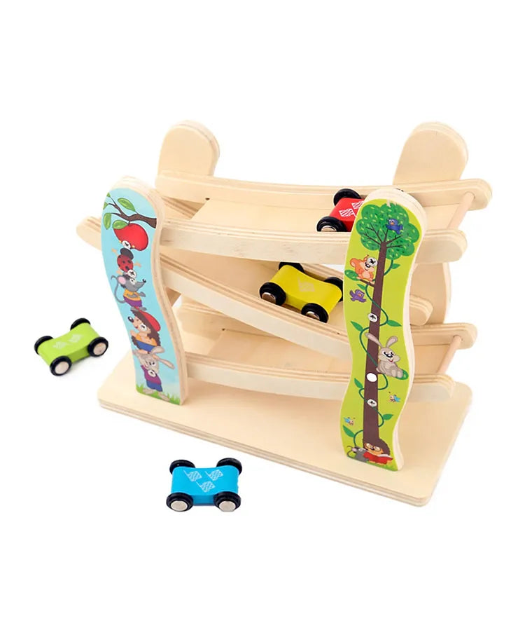 Trixie Wooden Ramp Racer With 4 Cars - Laadlee