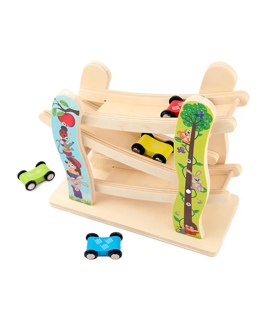 Trixie Wooden Ramp Racer With 4 Cars