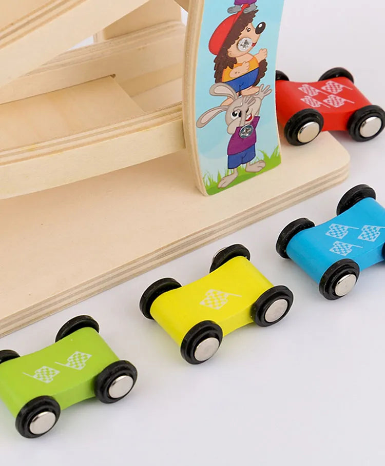 Trixie Wooden Ramp Racer With 4 Cars - Laadlee