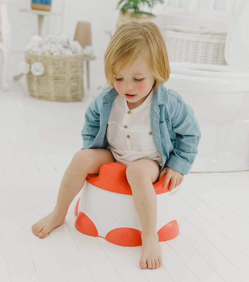 Bumbo Baby Potty Training Set - Coral - Laadlee