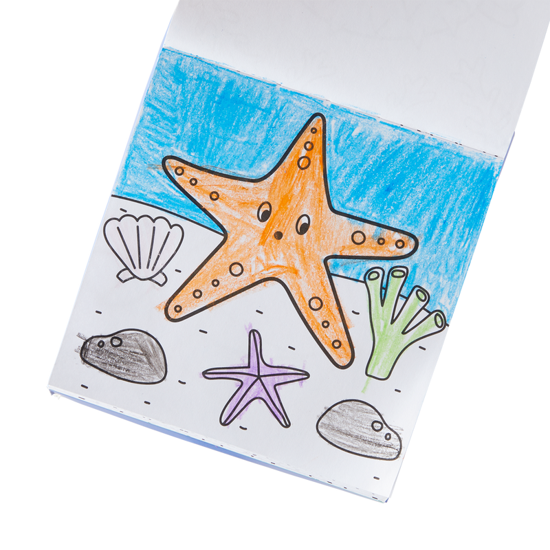OOLY Carry Along Coloring Book - Sea Life - Laadlee