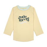 Lassig SPF Long Sleeve Baby Rashguard - Make Waves Vanilla
