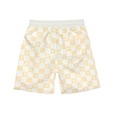Lassig SPF Board Shorts - Check Pattern Vanilla & Sea Salt