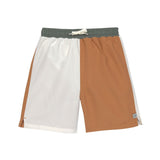 Lassig SPF Board Shorts - Sea Salt & Almond & Deep Olive