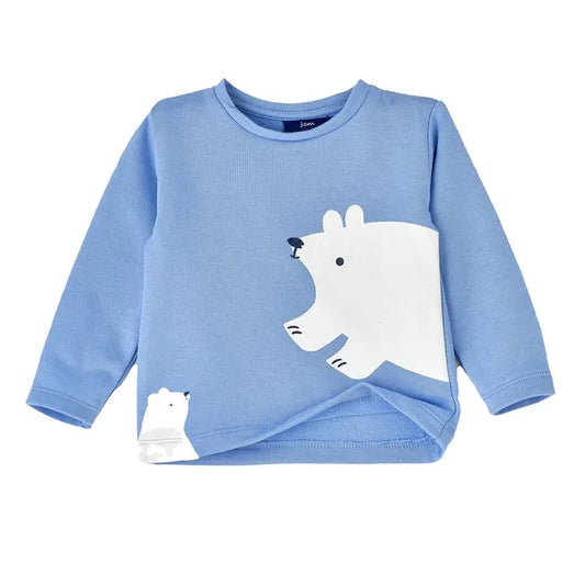 Jam Boys Polar Bear Print Long-Sleeve Top