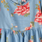 Jelliene Girls Floral Print Dress - Blue