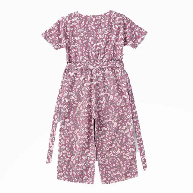 Jelliene Blooming Fun Girls Viscose Jumpsuit Floral Print