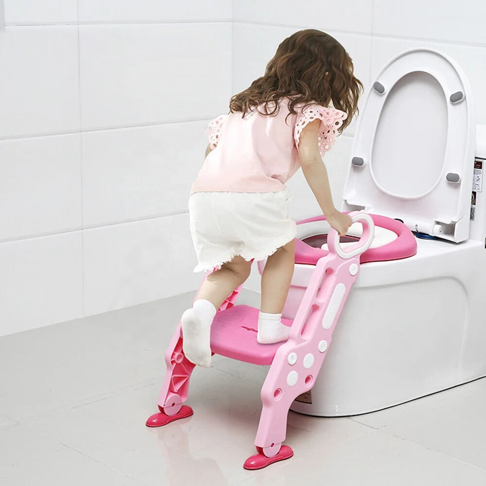 Pikkaboo EasyGo+ Potty Training Seat with Step Ladder - Pink