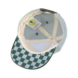 Lassig Skater Cap - Lemon Light Blue & Dark Green