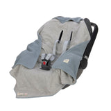 Lassig Knitted Blanket for Car Seat - Light Blue