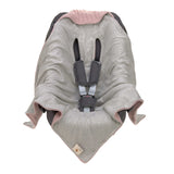 Lassig Knitted Blanket for Car Seat - Dusky Pink