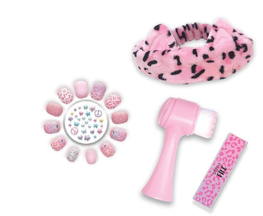 Hot Focus Leopard Beauty SPA Facial & Nail Set