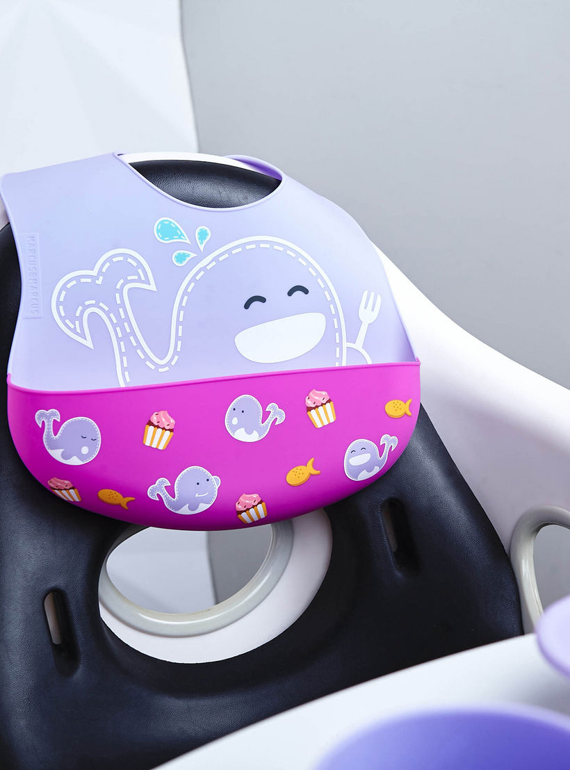 Marcus & Marcus - Wide Coverage Silicone Baby Bib - Willo - Laadlee