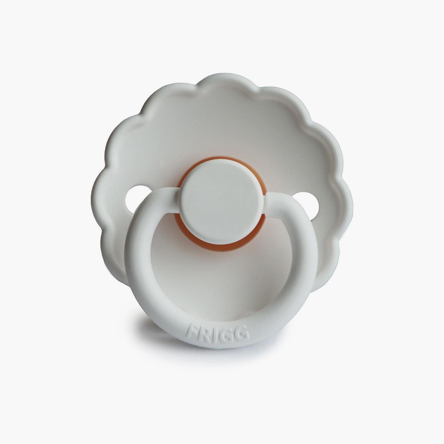 Frigg Daisy Latex Baby Pacifier 0-6M, 1Pack, Bright White - Size 1 - Laadlee