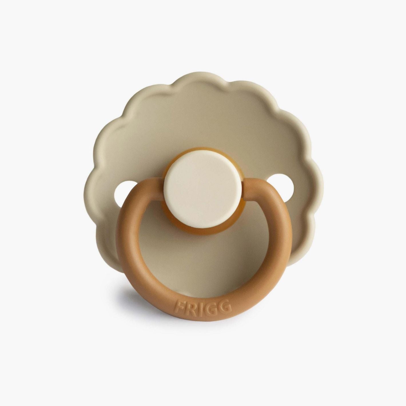 Frigg Daisy Latex Baby Pacifier 6M-18M, 1Pack, Desert - Size 2 - Laadlee