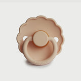 Frigg Daisy Latex Baby Pacifier 6M-18M, 1Pack, Pink Cream - Size 2 - Laadlee