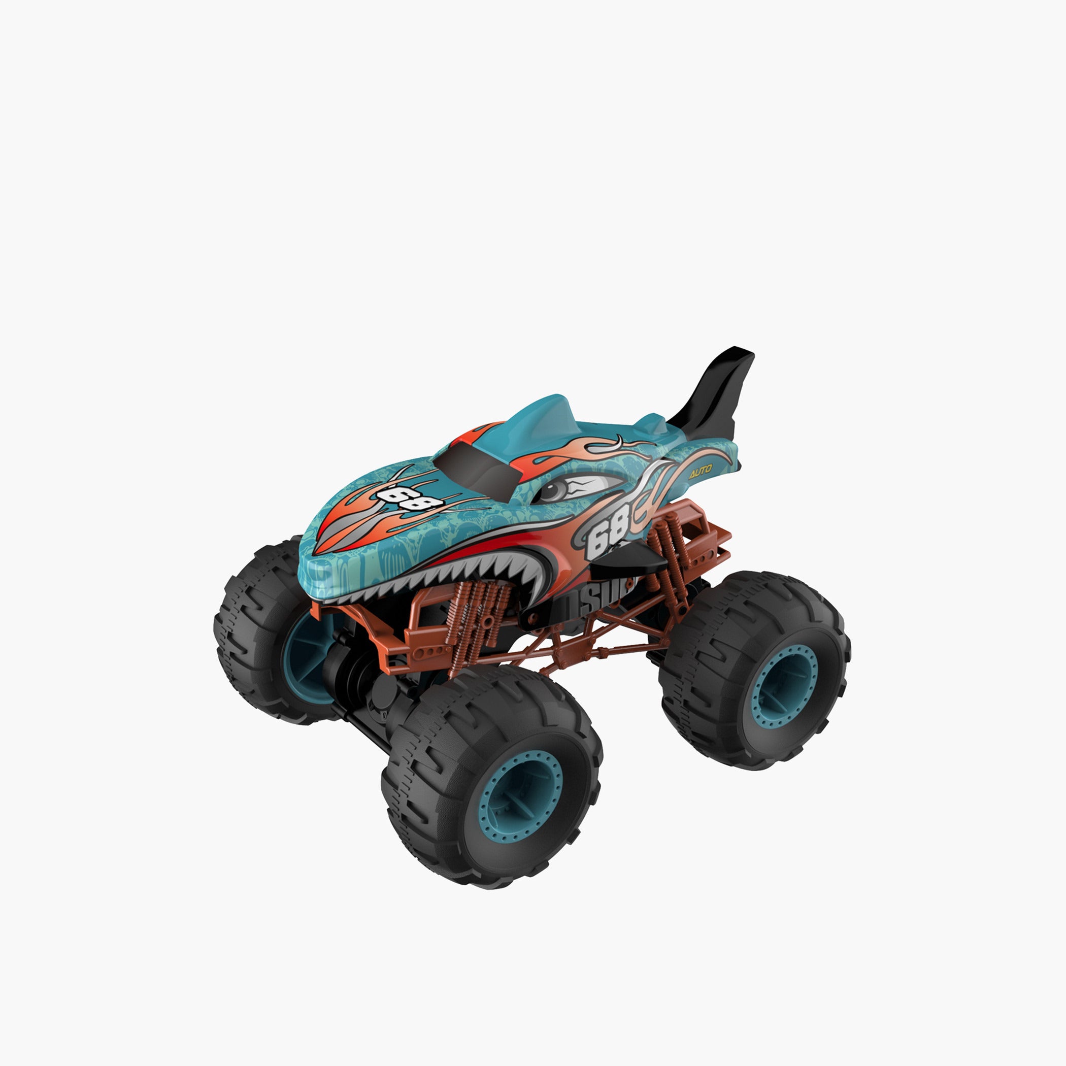 D-Power 1:12 Remote Control 2.4G Shark 68 Monster Car & USB - Laadlee