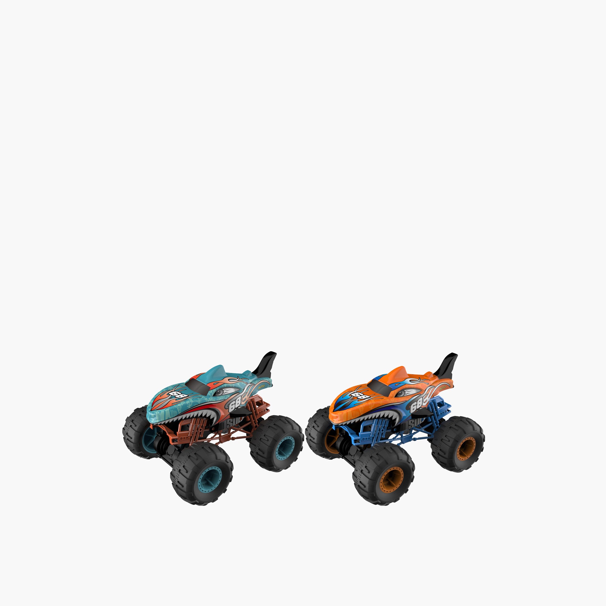 D-Power 1:12 Remote Control 2.4G Shark 68 Monster Car & USB - Laadlee