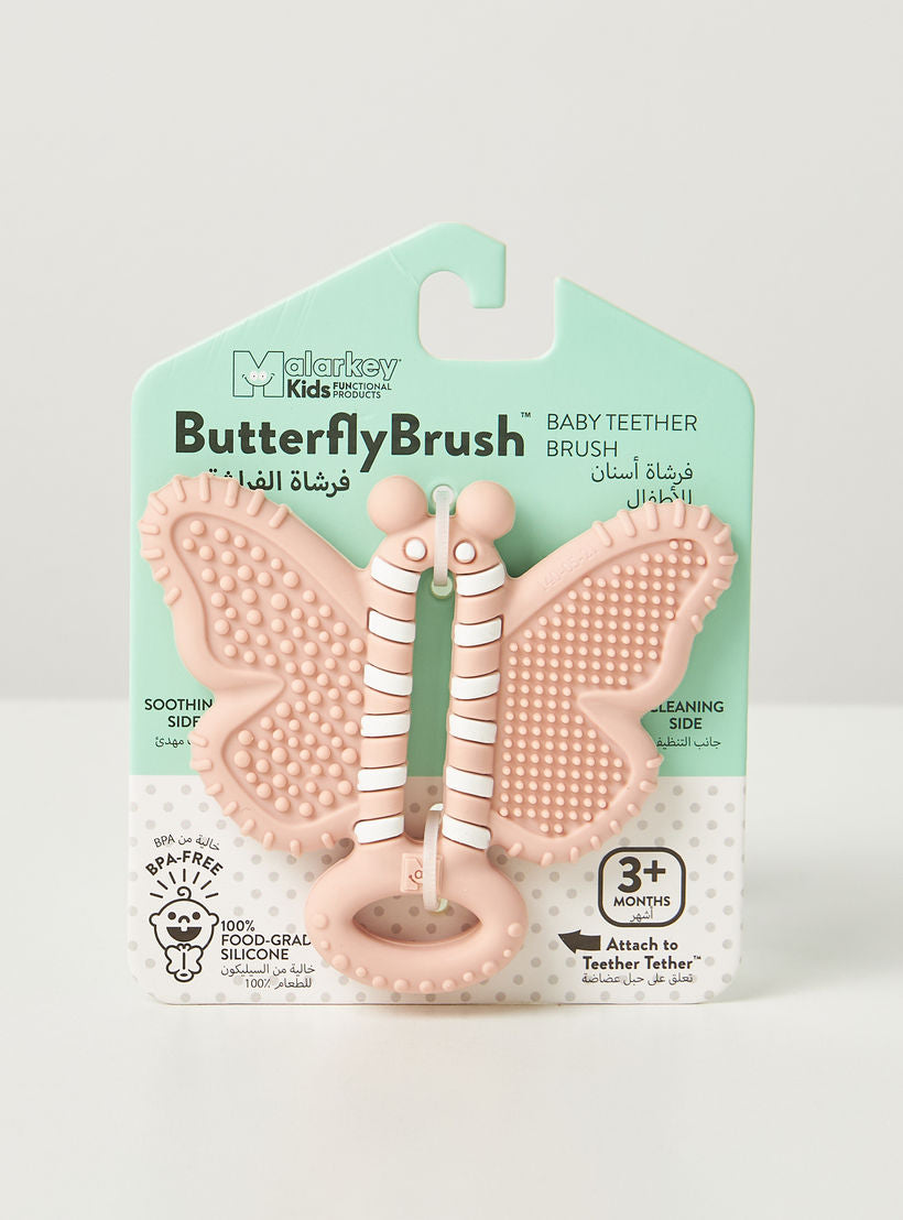 Malarkey Kids Butterfly Shaped Teether Brush - Laadlee