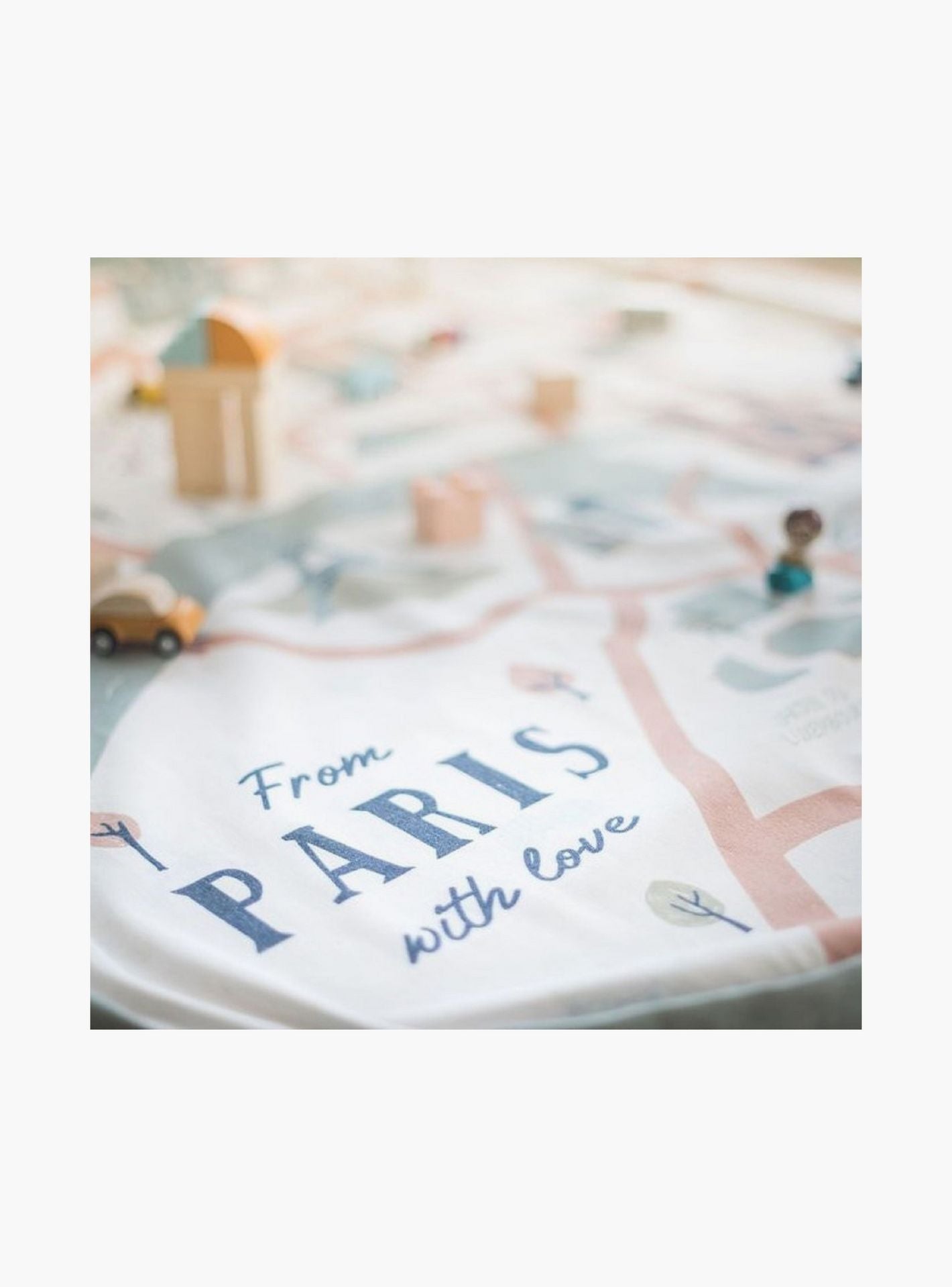 Play and Go Playmat & Storage Bag - Paris Map