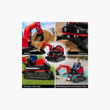 MYTS Mini Engineer Remote Control Ride-On Excavator - Red