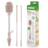Haakaa Silicone Double Ended Cleaning Brush Set - Blush