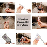 Haakaa Silicone Double Ended Cleaning Brush Set - Blush