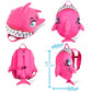 Crazy Safety Children Backpack Shark - Pink - Laadlee