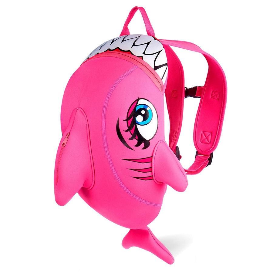 Crazy Safety Children Backpack Shark - Pink - Laadlee