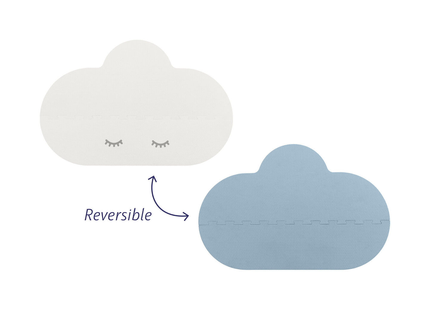 Quut Playmat Cloud Large - Dusty Blue