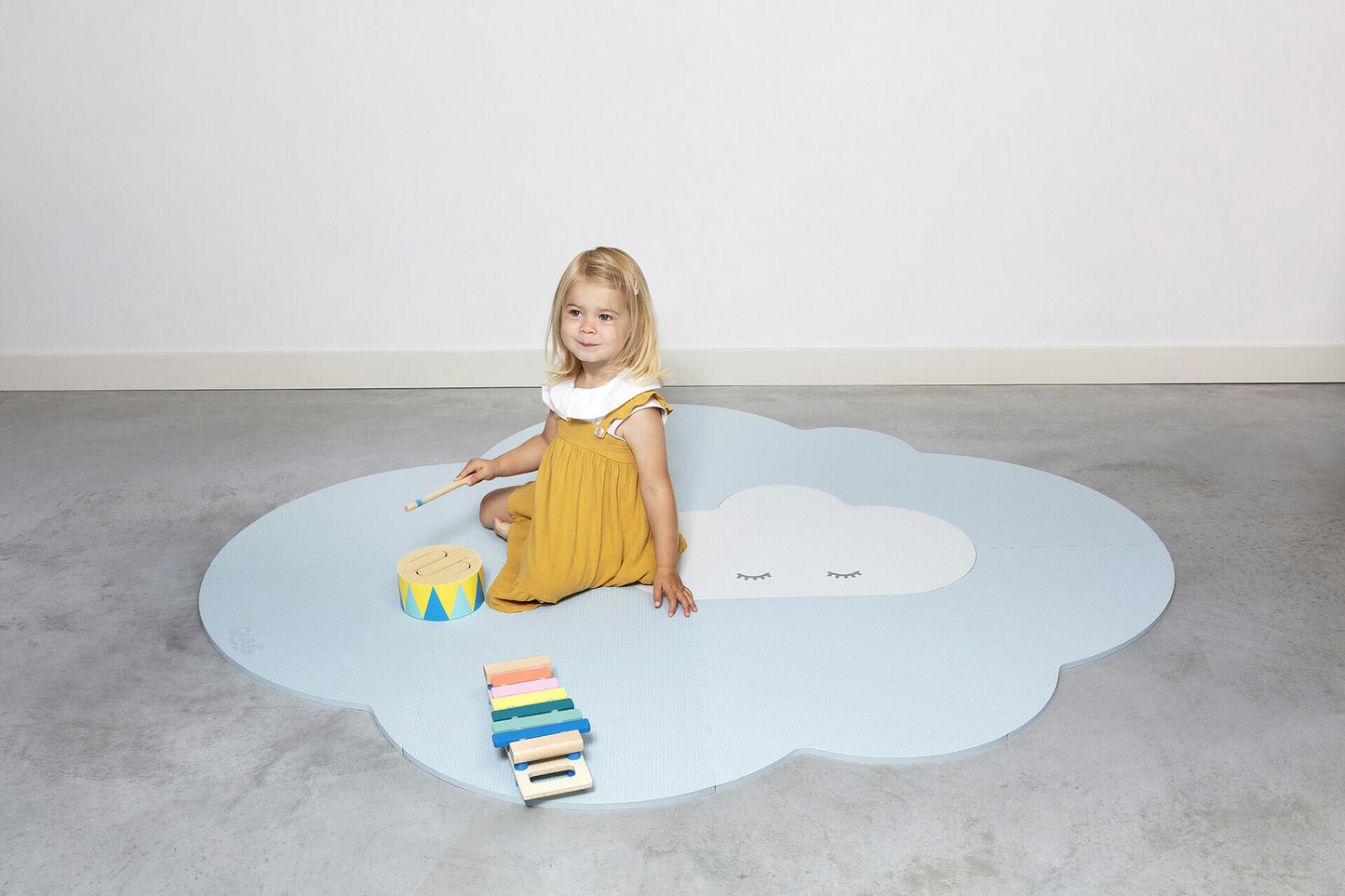 Quut Playmat Cloud Large - Dusty Blue