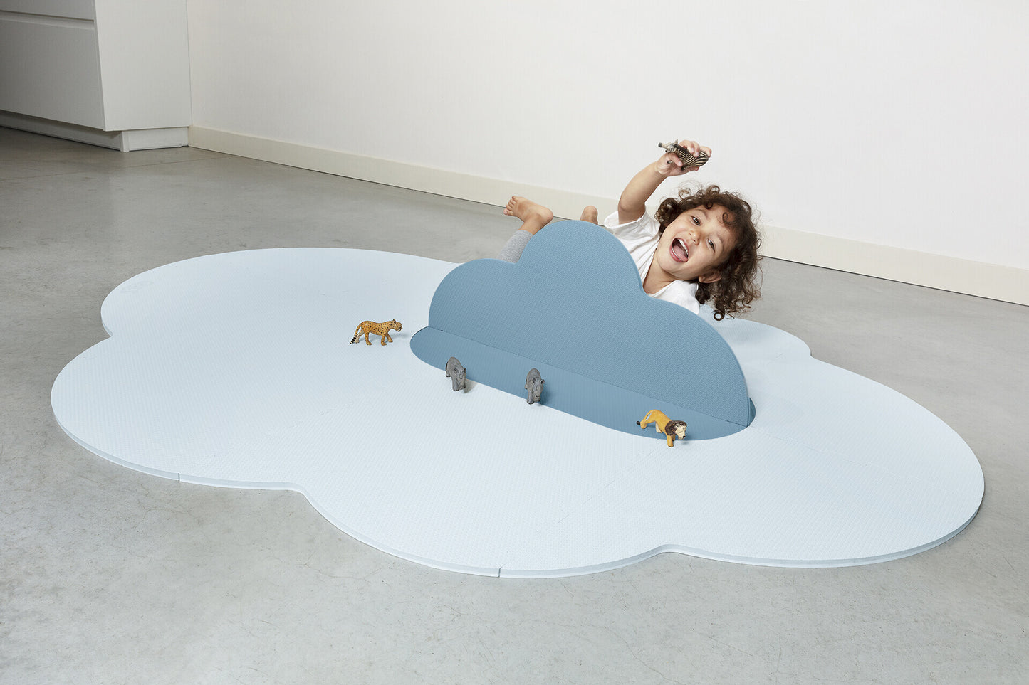 Quut Playmat Cloud Large - Dusty Blue