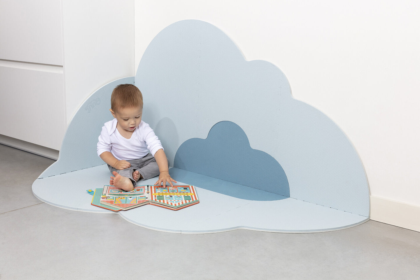 Quut Playmat Cloud Large - Dusty Blue