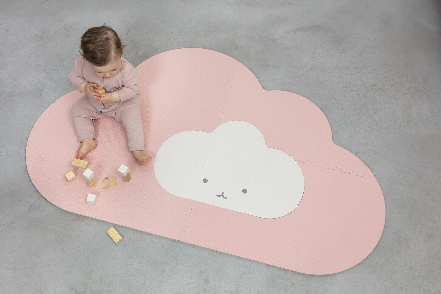 Quut Playmat Cloud Small - Blush Rose