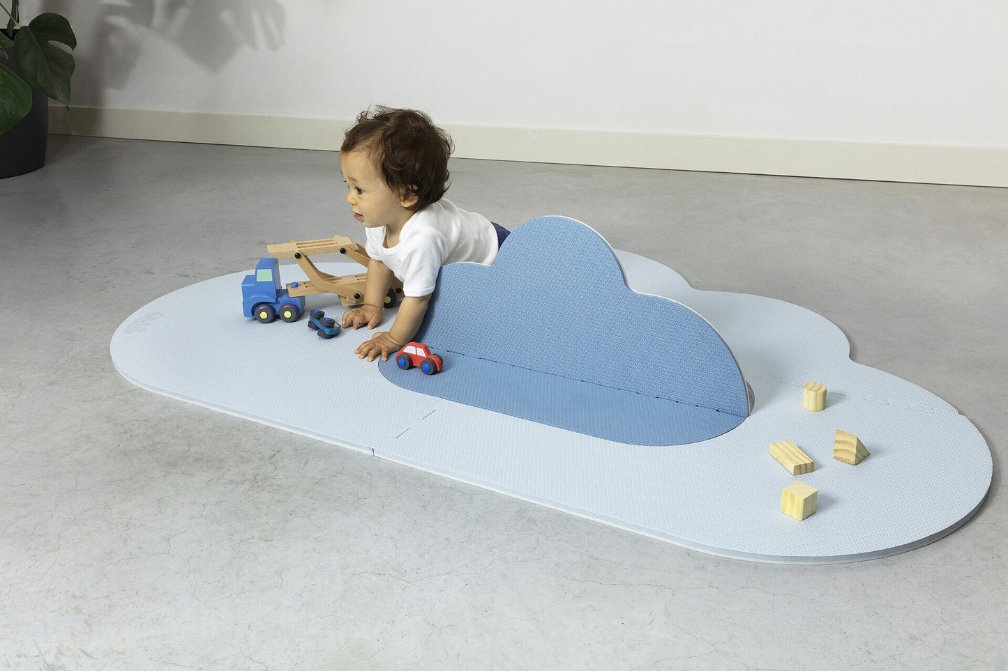 Quut Playmat Cloud Small - Dusty Blue