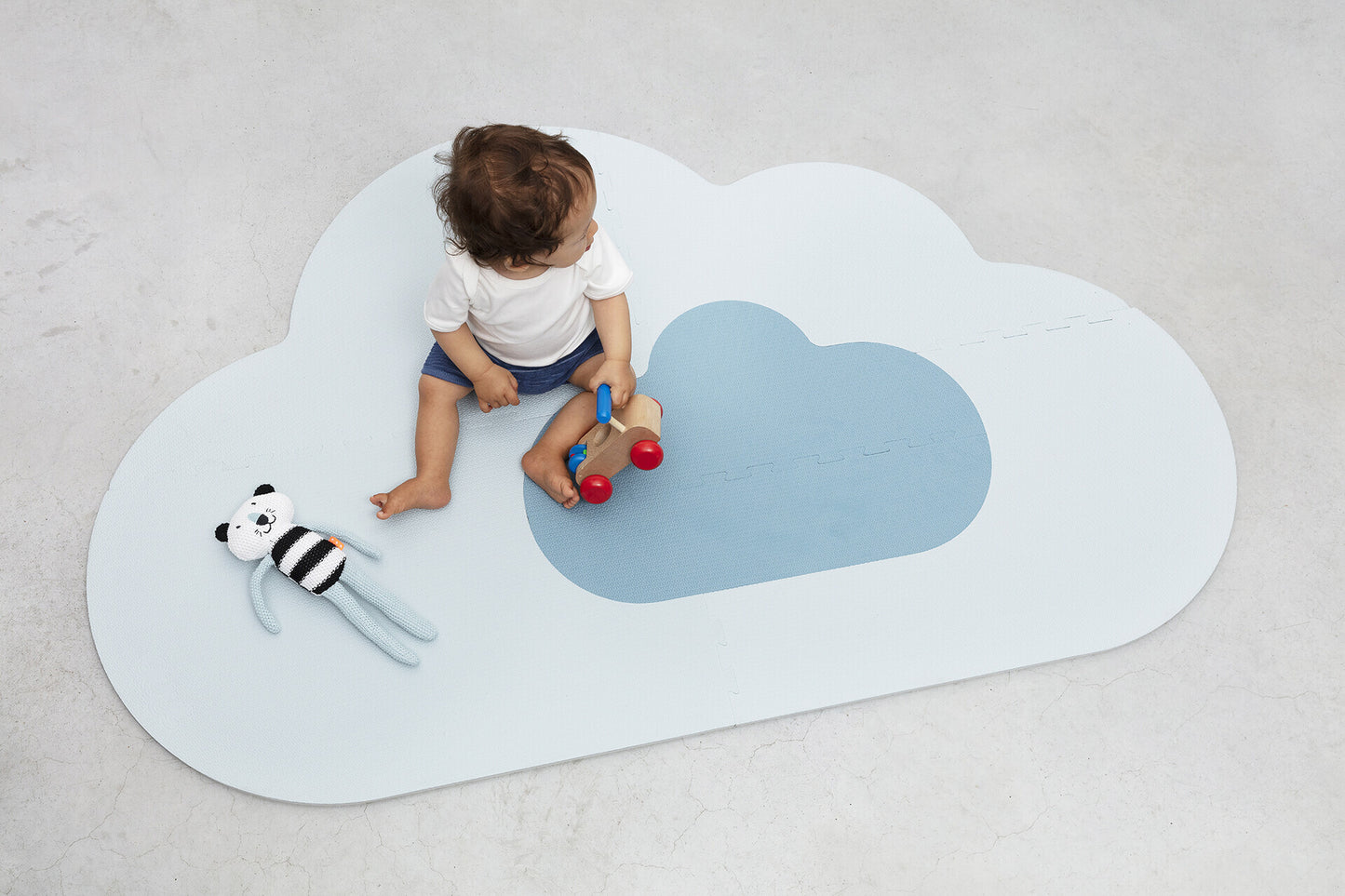 Quut Playmat Cloud Small - Dusty Blue