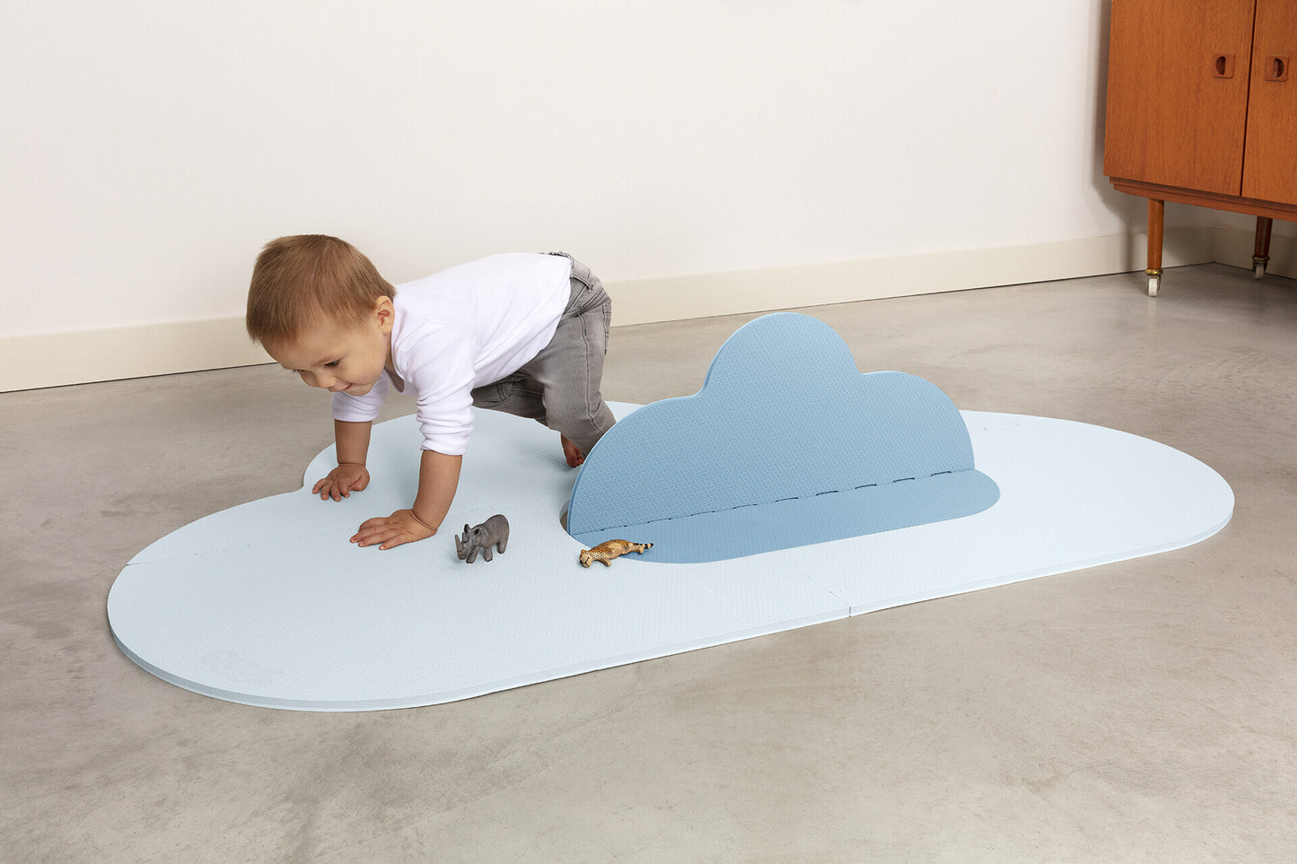 Quut Playmat Cloud Small - Dusty Blue