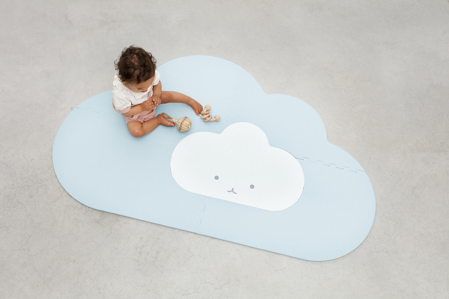 Quut Playmat Cloud Small - Dusty Blue