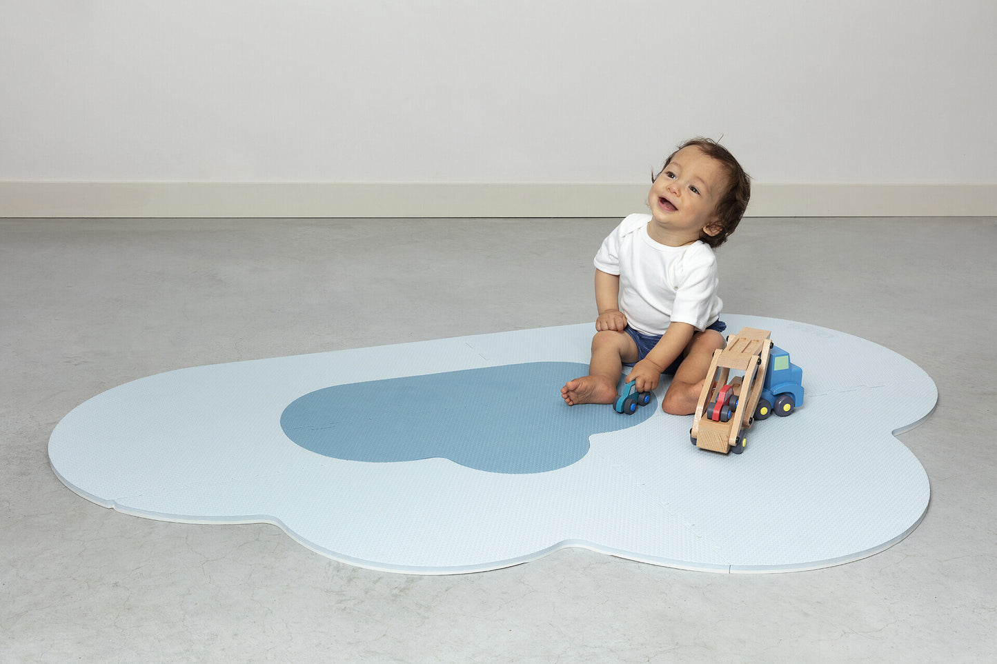 Quut Playmat Cloud Small - Dusty Blue